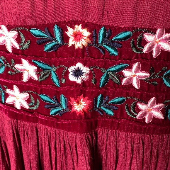 Free People embroidered Midi dress M - Picture 6 of 13